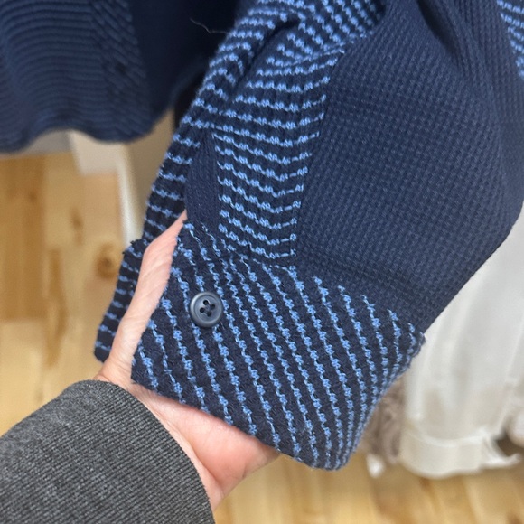 Aerie Navy and White Checkered Shacket - Picture 5 of 9